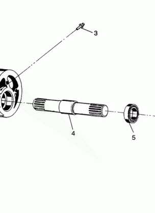 FRONT TIGHTENER ASSEMBLY Sportsman 4X4  /  W938039 (4926382638012A)