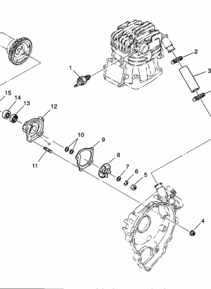 WATER PUMP Sportsman 4X4  /  W938039 (4926382638038A)