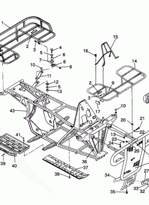 BUMPER / RACK MOUNTING Sportsman 4X4  /  W938039 (4926382638003A)