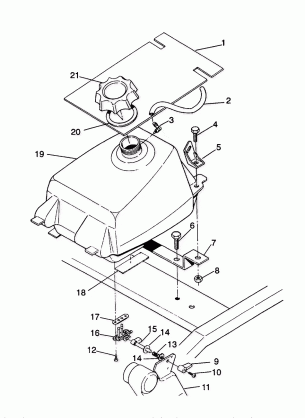 FUEL TANK ASSEMBLY Sportsman 4X4  /  W938039 (4926382638007A)