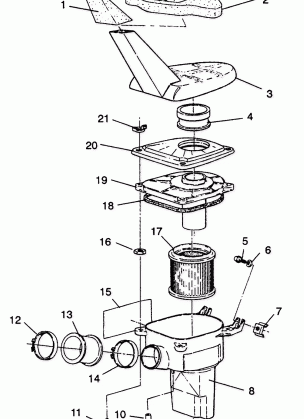 AIR BOX ASSEMBLY Trail Boss W938527 (4924072407009A)