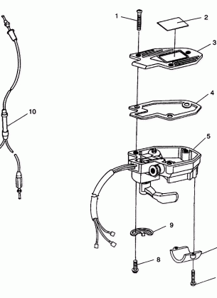 CONTROLS-THROTTLE ASM. / CABLE Trail Boss W938527 (4924072407016A)