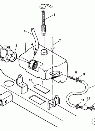 OIL TANK ASSEMBLY Trail Boss W938527 (4924072407007A)