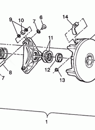 DRIVE CLUTCH ASSEMBLY Trail Boss W938527 (4924072407019A)