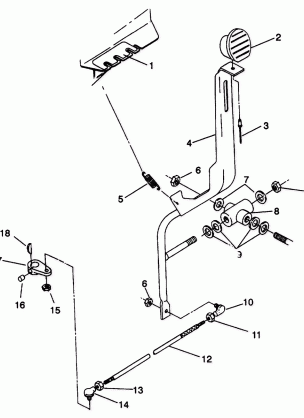 SHIFT LINKAGE ASSEMBLY Trail Boss W938527 (4924072407024A)