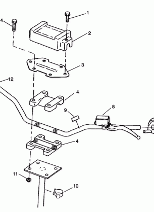 STEERING - HANDLEBAR Trail Boss W938527 (4924072407013A)