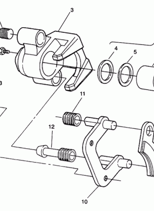 FRONT BRAKE ASSEMBLY Trail Boss W938527 (4924072407012A)