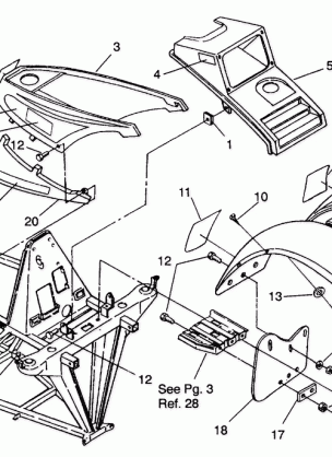 FRONT CAB ASSEMBLY Trail Boss W938527 (4924072407001A)