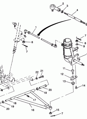 STEERING / A-ARM ASSEMBLY Trail Boss W938527 (4924072407015A)