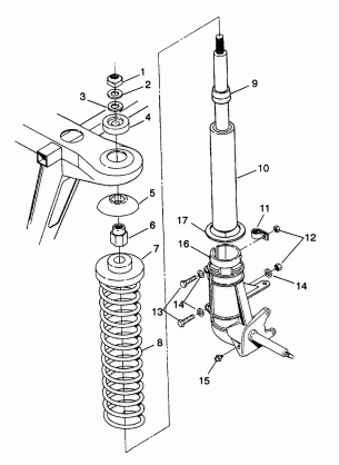 STRUT ASSEMBLY  Trail Boss W938527 (4924072407010A)