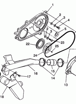 CLUTCH COVER ASSEMBLY Trail Boss W938527 (4924072407021A)