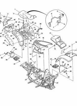 BODY and FRAME ASSEMBLY 350 4X4  /  W928139 (4922832283001A)