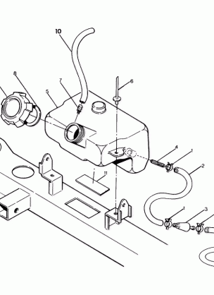 OIL TANK ASSEMBLY 250 6x6  /  W928727 (4922842284005A)