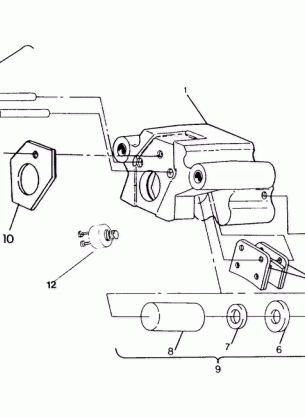 REAR BRAKE ASSEMBLY 250 6x6  /  W928727 (4922842284038A)