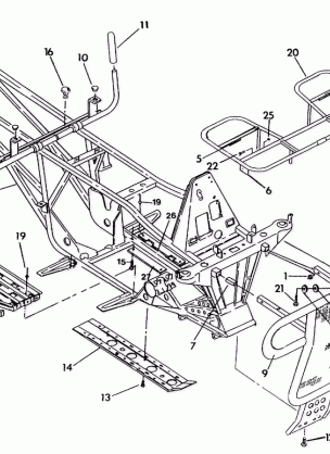 FRAME w / RACKS ASSEMBLY 250 6x6  /  W928727 (4922842284003A)