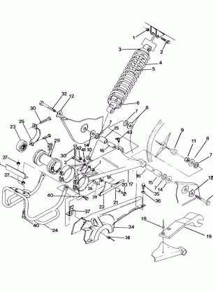 SWING ARM WELDMENT (MIDDLE) 250 6x6  /  W928727 (4922842284039A)