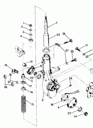 FRONT STRUT ASSEMBLY 250 6x6  /  W928727 (4922842284012A)