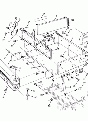 UTILITY DUMP BOX ASSEMBLY 250 6x6  /  W928727 (4922842284019A)