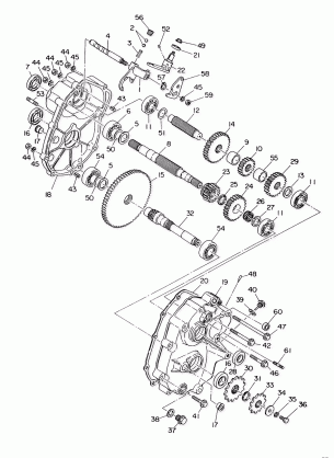 GEARCASE ASSEMBLY 250 6X6  /  W928727 (4922842284033A)