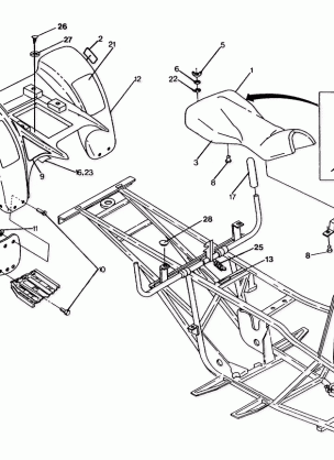 REAR CAB ASSEMBLY 250 6x6  /  W928727 (4922842284002A)