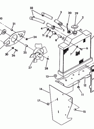 COOLING SYSTEM 350 2X4  /  W927539 (4922882288007A)