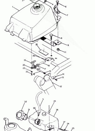 FUEL TANK ASSEMBLY 350 2X4  /  W927539 (4922882288009A)