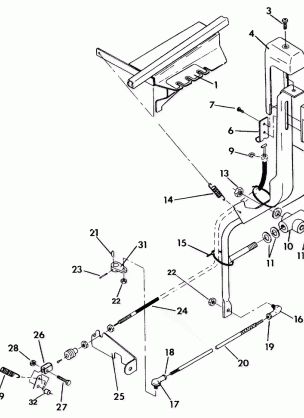 SHIFT LINKAGE ASSEMBLY 350 2X4  /  W927539 (4922882288010A)