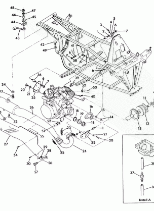 ENGINE and MUFFLER MOUNTNG 350 2X4  /  W927539 (4922882288005A)