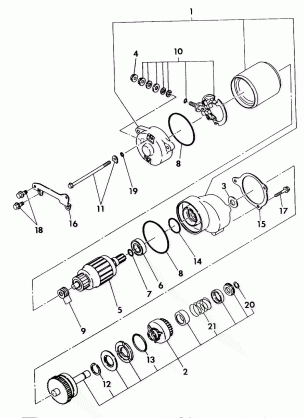 STARTING MOTOR ASSEMBLY 350 2X4  /  W927539 (4922882288036A)