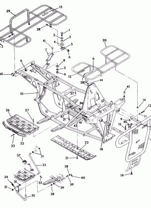 FRAME ASSEMBLY w / RACKS 350 2X4  /  W927539 (4922882288003A)