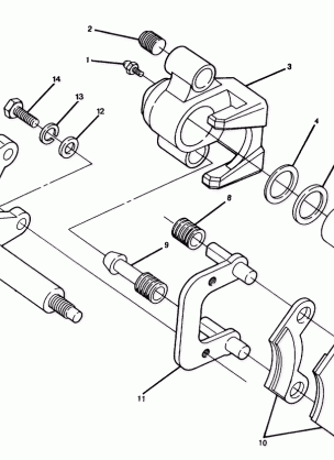 FRONT BRAKE ASSEMBLY 350 2X4  /  W927539 (4922882288018A)