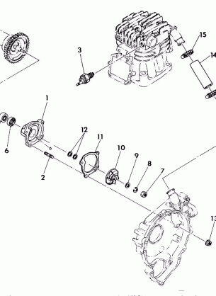 WATER PUMP ASSEMBLY 350 2X4  /  W927539 (4922882288034A)