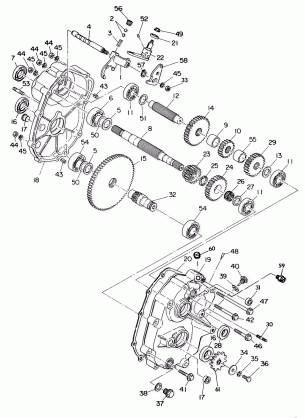 GEARCASE ASSEMBLY 350 2X4  /  W927539 (4922882288025A)