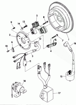 MAGNETO ASSEMBLY 350 2X4  /  W927539 (4922882288037A)