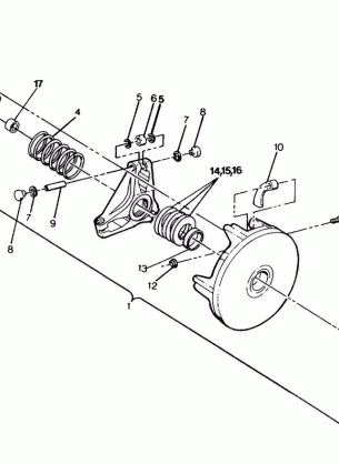 DRIVE CLUTCH ASSEMBLY Trail Boss  /  W928527 (4922892289023A)