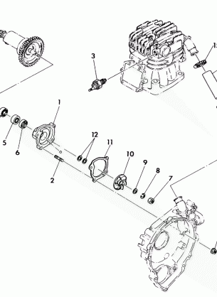 WATER PUMP ASSEMBLY 350 4X4  /  W928139 (4922832283040A)