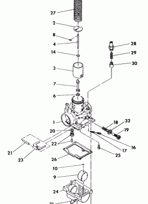 CARBURETOR ASSEMBLY 350 4X4  /  W928139 (4922832283041A)