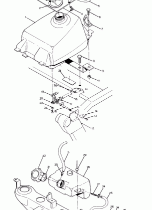 FUEL TANK ASSEMBLY 350 4X4  /  W928139 (4922832283009A)