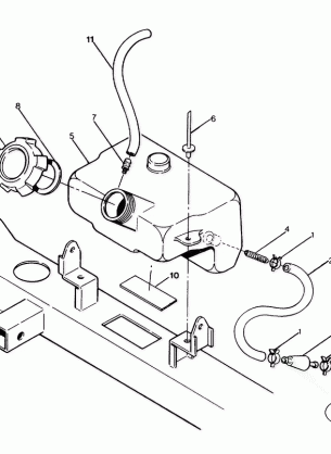 OIL TANK ASSEMBLY 250 4x6  /  W928627 (4922902290005A)