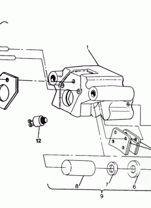 REAR BRAKE ASSEMBLY 250 4x6  /  W928627 (4922902290015A)