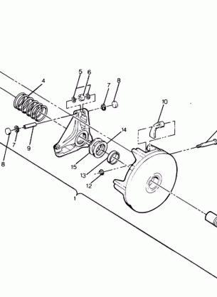 DRIVE CLUTCH ASSEMBLY  TRAIL BLAZER (4919761976023A)