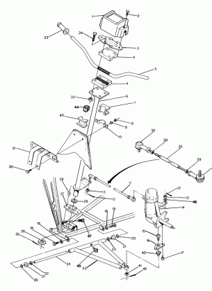 STEERING ASSEMBLY 250 4x6 / W928627 (4922902290011A)