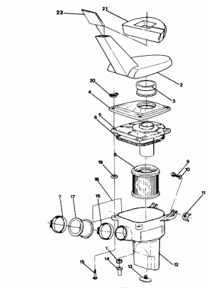 AIR BOX ASSEMBLY  350 2X4 - Update (4919821982015A)