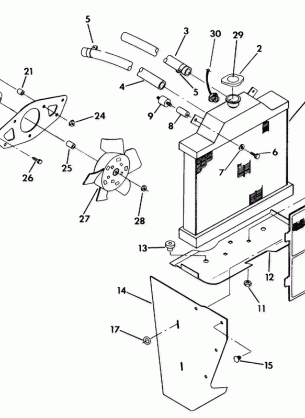 COOLING SYSTEM   350 2X4 - Update (4919821982007A)