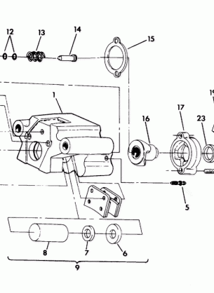 REAR BRAKE ASSEMBLY 350    2X4 - Update (4919821982021A)