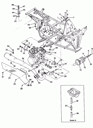 ENGINE and MUFFLER MOUNTING 350 2X4 - Update (4919821982005A)