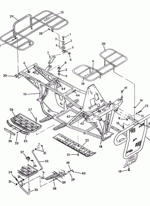 FRAME ASSEMBLY w / RACKS 350 2X4 - Update (4919821982003A)