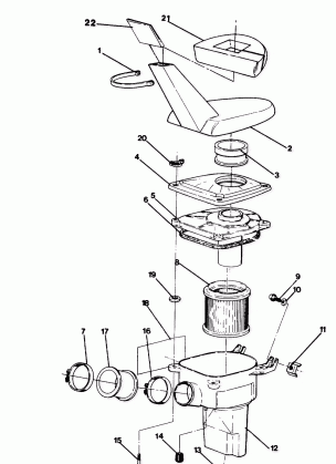 AIR BOX ASSEMBLY 250 4X4 (4919791979008A)