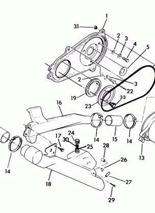 CLUTCH COVER ASSEMBLY 350 2X4 - Update (4919821982022A)