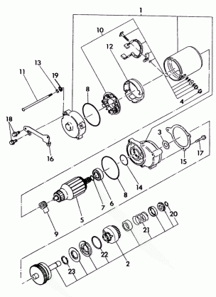 STARTING MOTOR ASSEMBLY 350 4X4 - Update (4919831983046A)